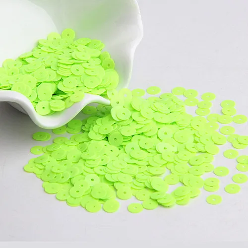 Solid bright yellow Сплошной цвет, серия 6 мм, блестки для шитья, свадебные украшения, аксессуары для одежды Lentejuelas Para Coser 20 г - Цвет: Solid bright yellow