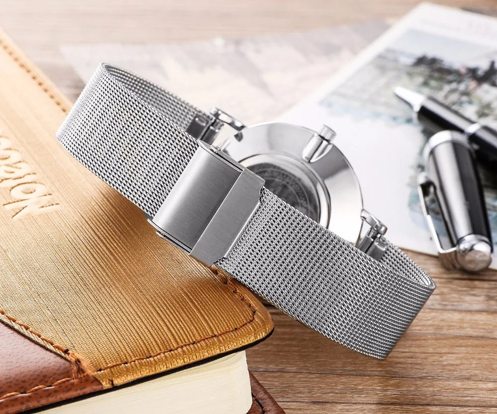 Высококачественные кварцевые часы из стали для влюбленных женские брендовые