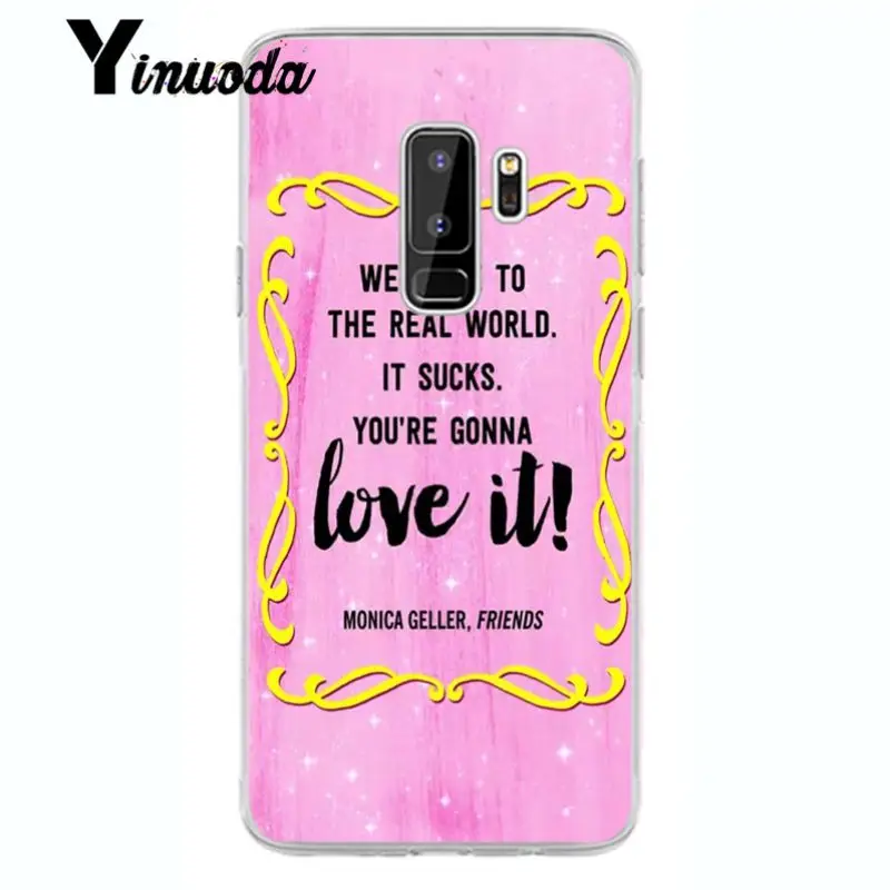 Yinuoda смешной друзья ТВ клиент высокое качество чехол для телефона samsung galaxy S9 plus S7
