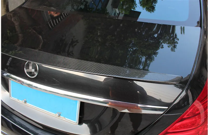 W222 стиль cf задний спойлер задние крылья для Mercedes S class- S320 S400 S500 S600 benz модель