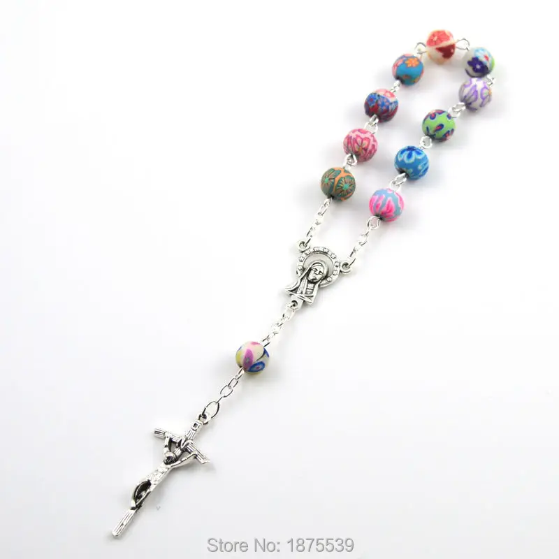 Цветной полимерный бисер 1 шт.|rosary colorful|rosary beads |