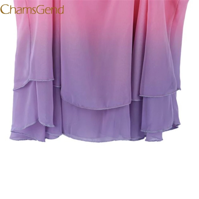 Женская шифоновая рубашка с цветочным принтом и асимметричным ремешком