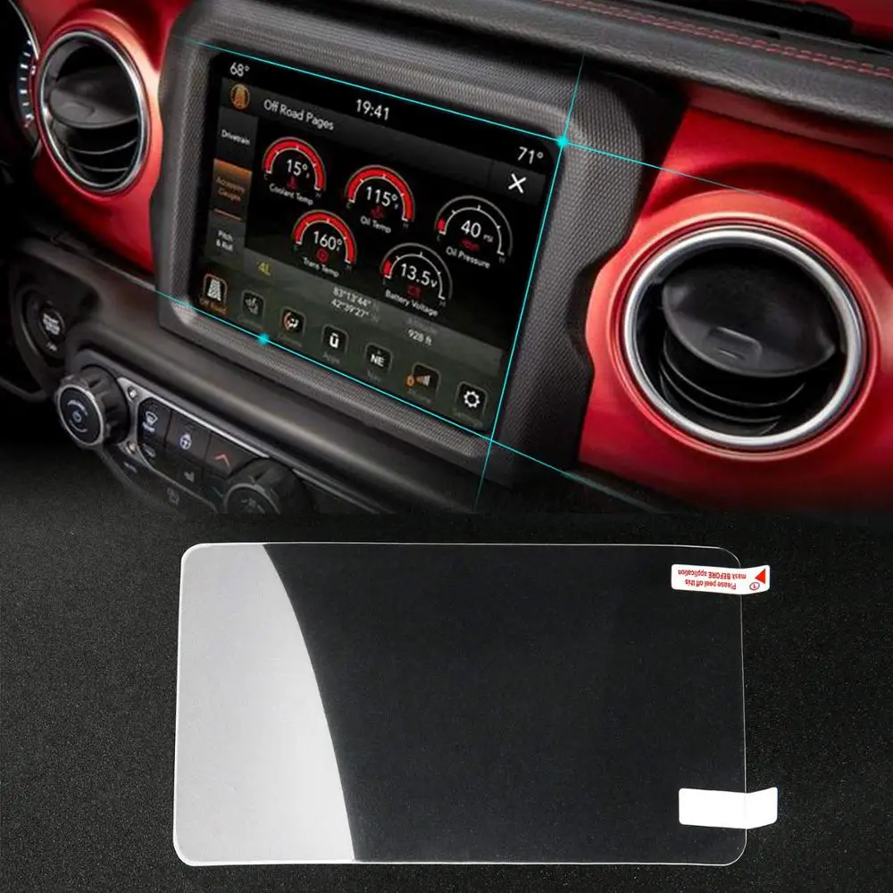 Screen Protective Film Car GPS Navigation Nano Protector for Jeep Wrangler JL 2018+ For Compass 2017+ Accessories | Автомобили и