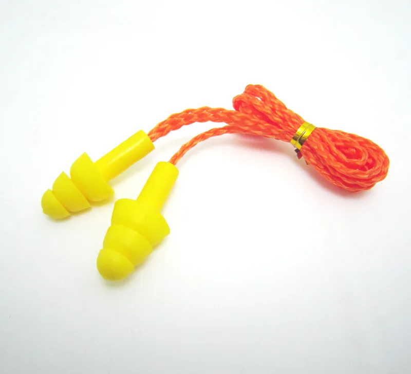 Новинка 2017 затычки для ушей с защитой от шума Рождественская елка желтой линией