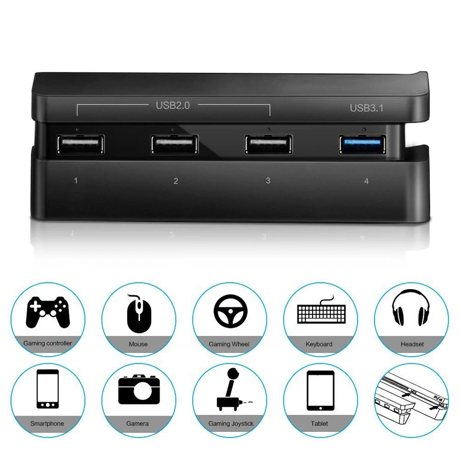 Usb хаб Сплиттер PS4 Slim 4 в 1 адаптер для Sony PlayStation Play Station PS аксессуары игровой