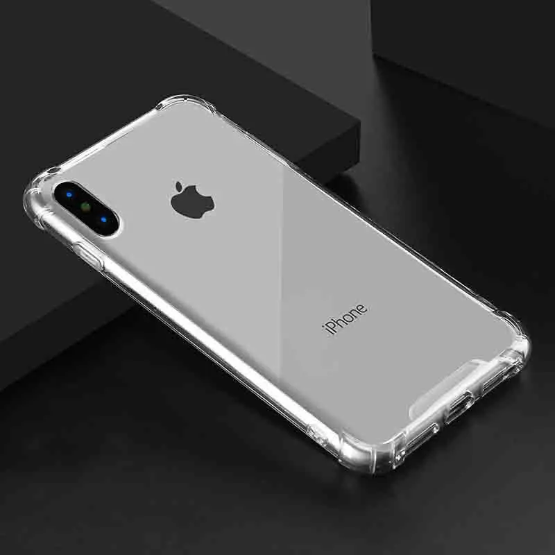 Противоударный мягкий чехол с подушкой безопасности на 360 градусов для Iphone X XS Max XR