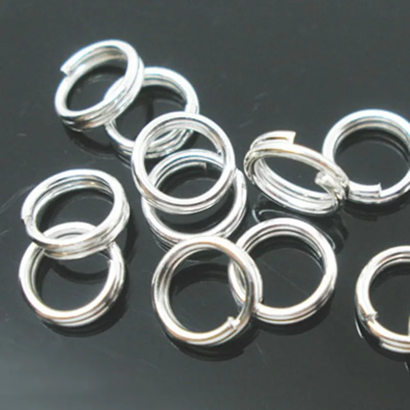 

500Pcs Double Loops Open Jump Rings Silver Plated Round Alloy Fashion Jewelry DIY Findings 5mm