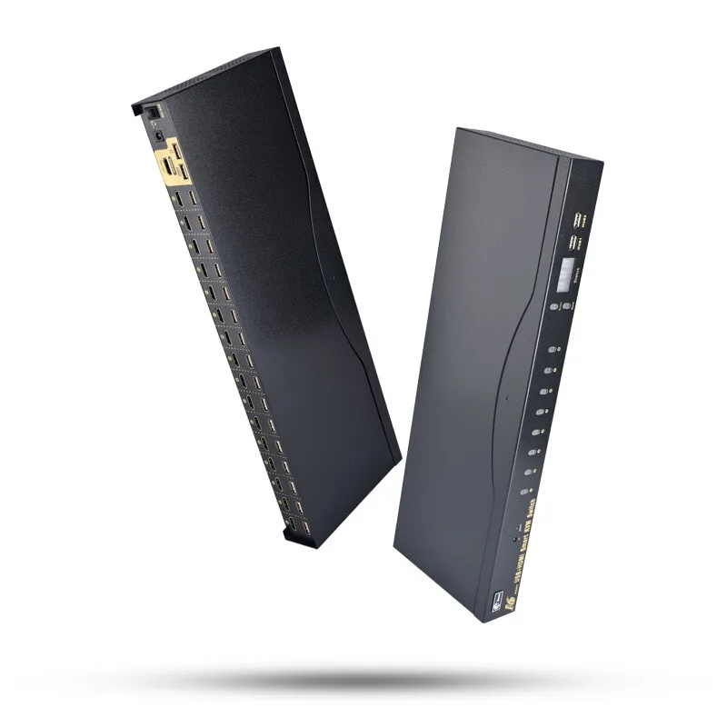 16 портов USB KVM Switch HDMI-compatibl компьютерный хост мониторинг обмен набором мыши и