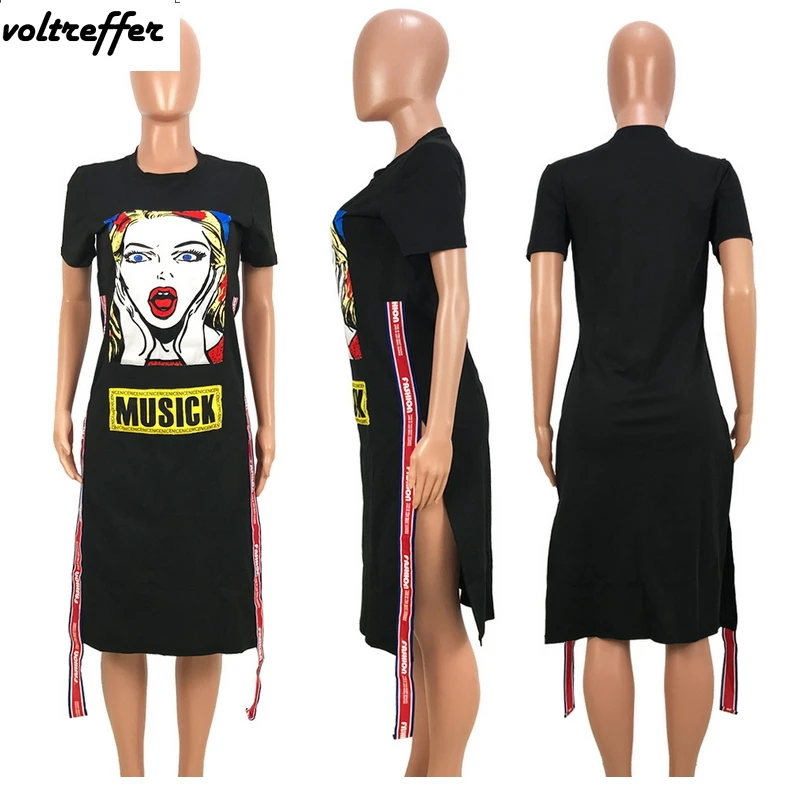 Футболка макси с буквенными лентами ropa mujer футболка короткими рукавами и