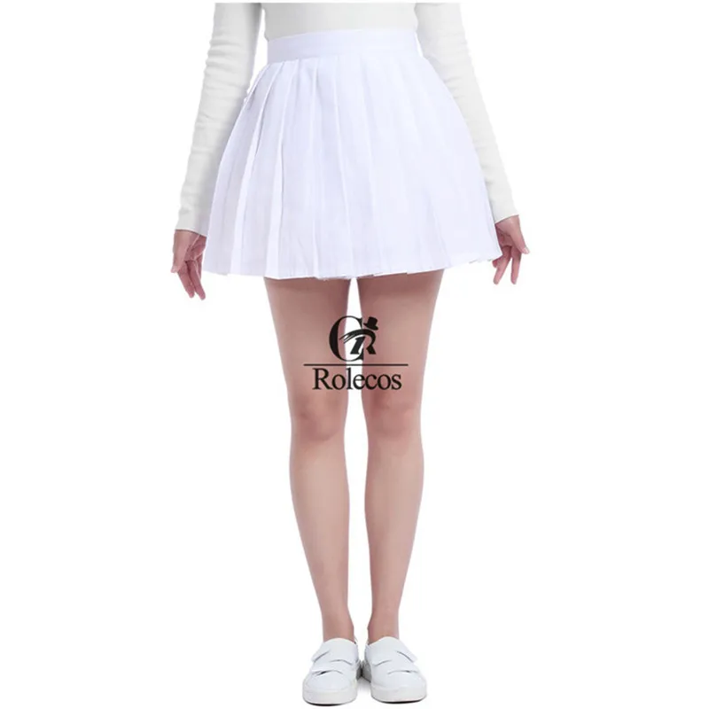 ROLECOS натуральный хлопок 7 Цвет Черный красный белый цвета юбка с завышенной