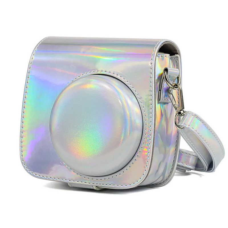 Silver bag Волшебная Мечта Цвет для Fujifilm Instax Mini8/8+/9 фильм фотоальбом 3 дюймов 96 карманов из искусственной кожи мгновенный фото кейс для альбома - Цвет: Silver bag