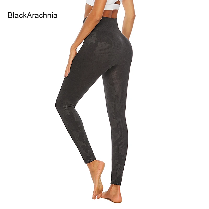 BlackArachnia камуфляжные трикотажные бесшовные штаны для йоги размера плюс S-XXXL спортивные штаны с высокой талией быстросохнущие леггинсы для спортзала