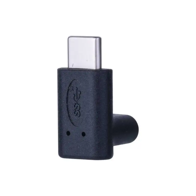 90 градусов правый угол USB 3 1 Тип C папа к женскому USB-C адаптер конвертер для Huawei Mate 10