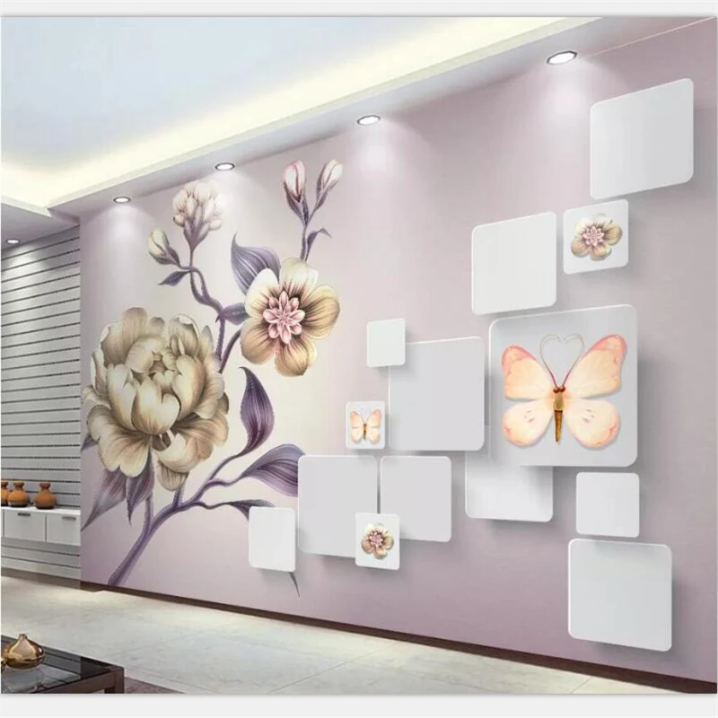 Обои на заказ фотообои для украшения дома гостиной спальни красивые расписанные