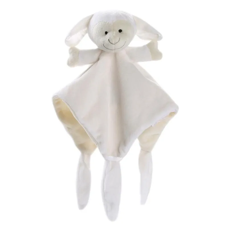 Новорожденных Мягкая Детские Мишка кукольная игрушка подарок Snuggle детское стеганое одеяло Одеяло K25 - Цвет: White