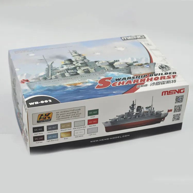 Meng WB 002 Warship строитель Scharnhorst Q Edition пластиковая сборка модель комплект симпатичная