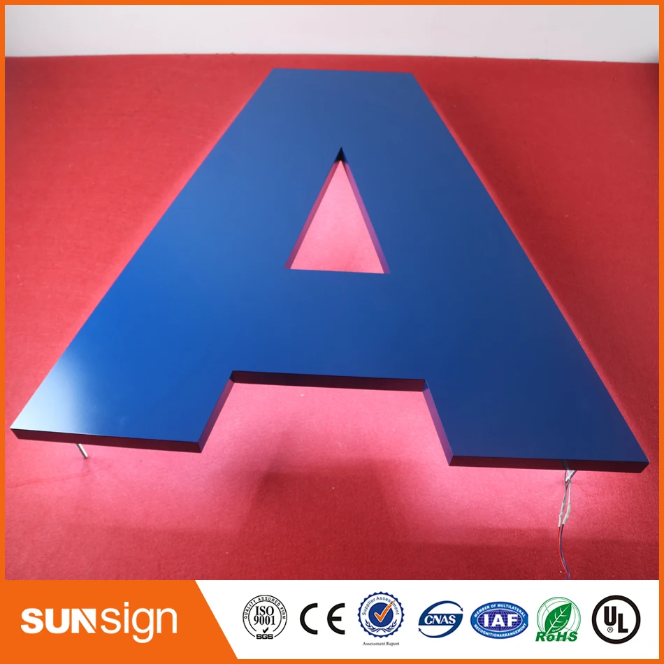 Индивидуальный Светодиодный Знак из нержавеющей стали с подсветкой|stainless steel letters