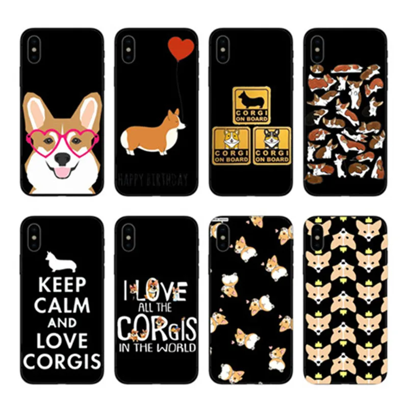 Мягкий чехол из ТПУ Corgi Bumbum bonito Animal Filhote de Cachorro для iPhone 7 8 PLUS X XS 11Pro Max|Бамперы| |