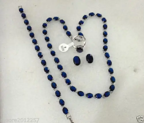 Горячая продажа Новый стиль&gt модный белый натуральный Синий Турмалин