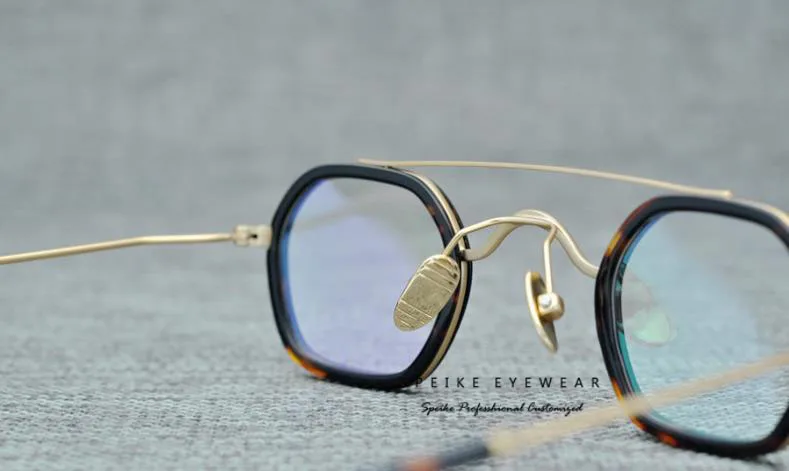 

SPEIKO small size eyewear myopia glasses reading glasses 1.74 Anti-blue lens retro mask round style eyewear vintage glasses