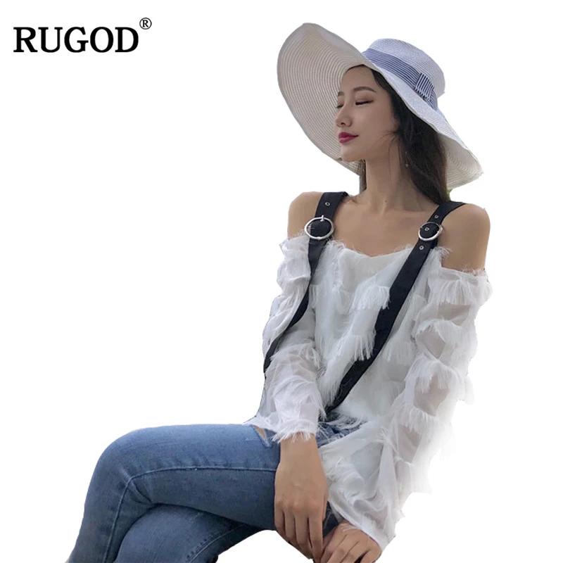 RUGID Повседневная Женская блузка 2018 Новое поступление весна лето женская рубашка