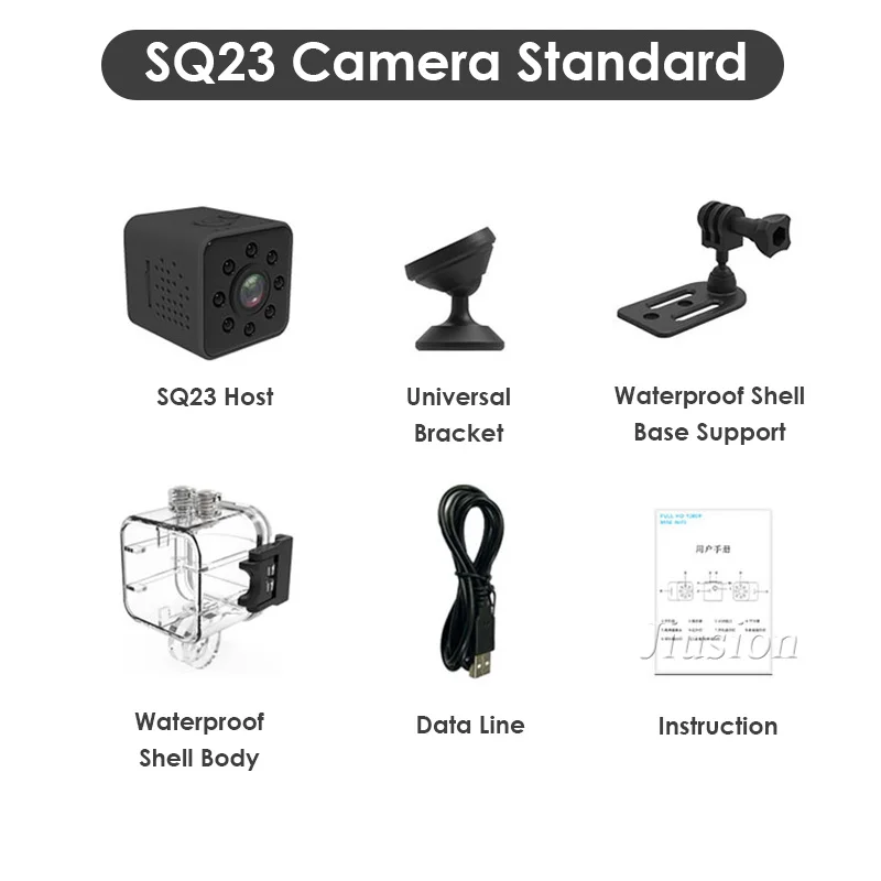 SQ23 Black SQ11 SQ12 SQ23 Мини HD камера Espia Escondida маленькая экшн видеокамера Micro Body Gizli Kamera поддержка Скрытая TF карта - Цвет: SQ23 Black