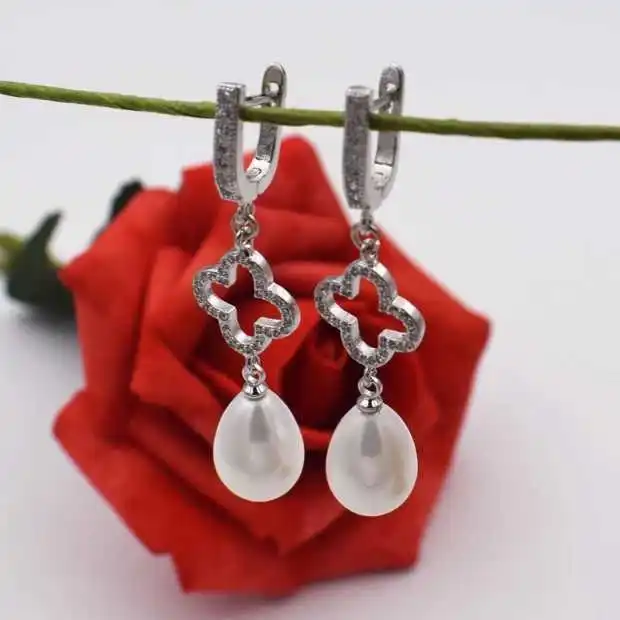 

Серьги-Крючки из белого пресноводного жемчуга, 8-9 мм, оптовая продажа