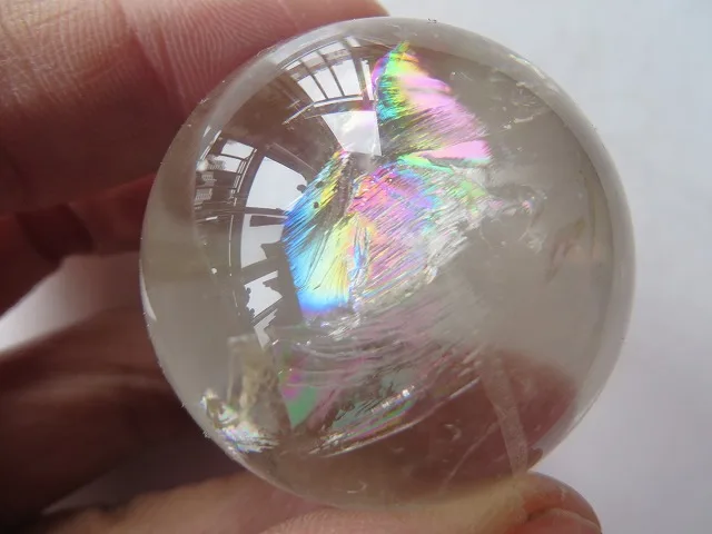 Натуральный дымчатый кварц Радужный шар хрустальный Исцеление 78 г|crystal ball wedding|ball