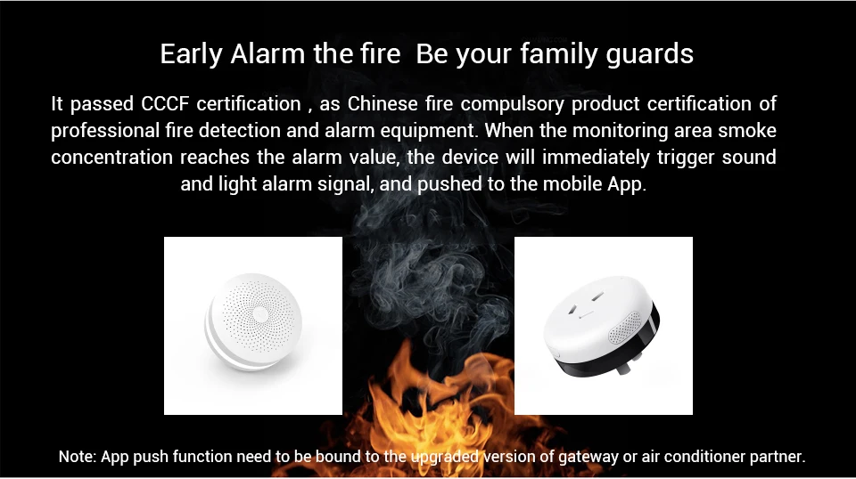 Xiao mi jia Honeywell детектор дыма пожарная сигнализация Датчик пожарный диктор прогрессивный звук mi Home приложение дистанционное управление