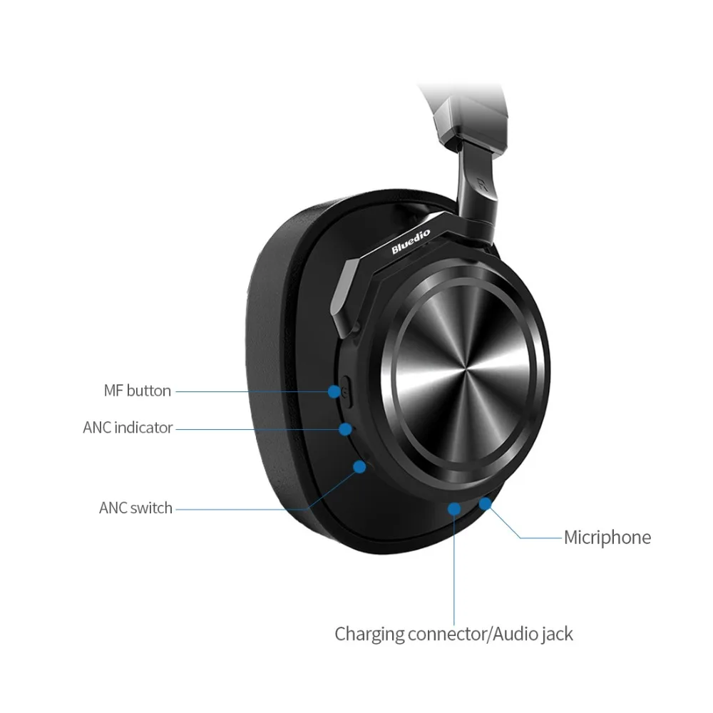 Bluedio T6 Active Шум Отмена наушники беспроводные bluetooth гарнитура с микрофоном для