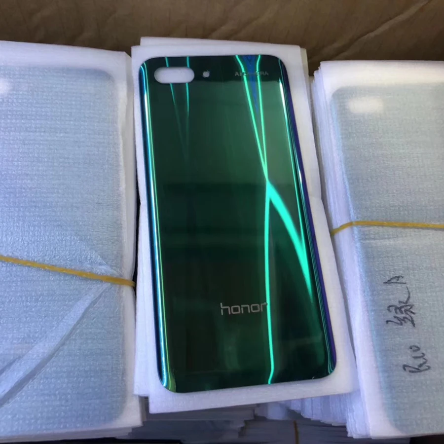 Для huawei Honor 10 Задняя стеклянная крышка батареи задняя дверь Honor10 крышка батареи Корпус панель Honor10 задний Чехол Замена