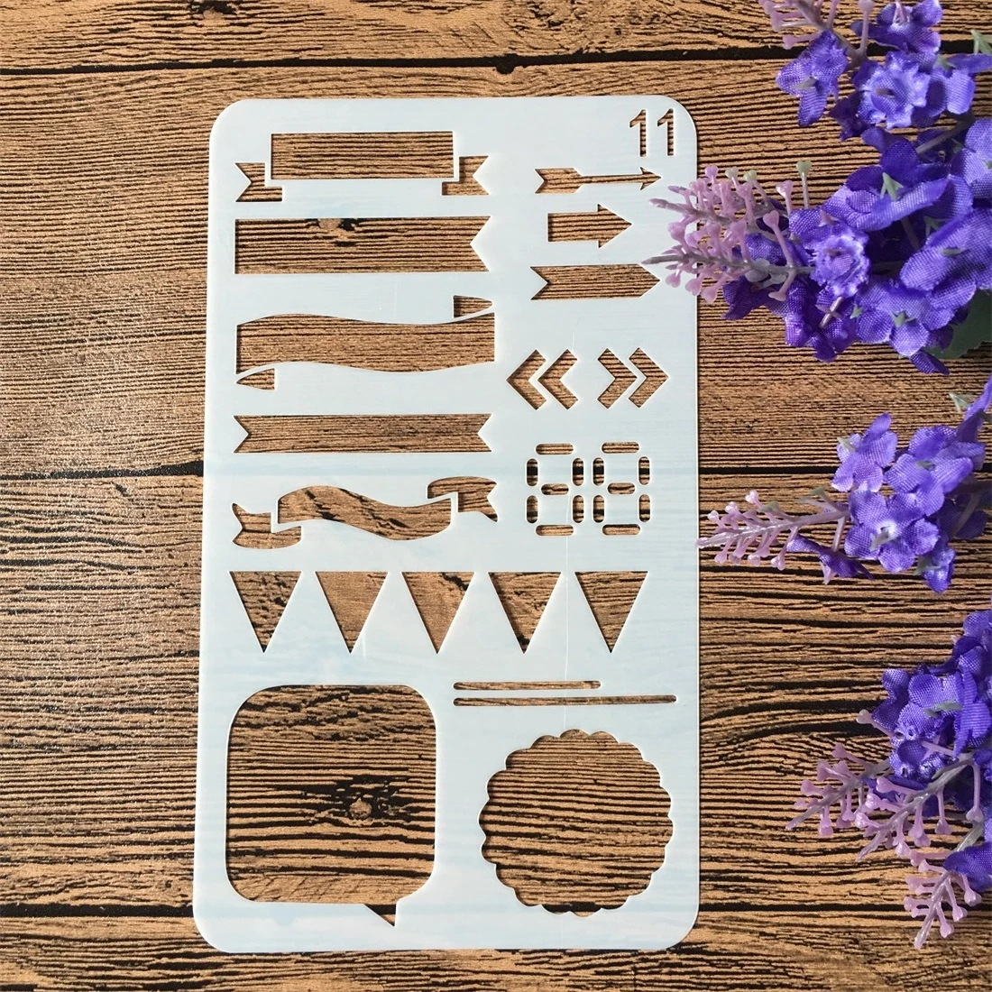 1 шт 17 см расписывать модель 11 DIY Craft наслоения Трафареты стены Краски записки Stamp
