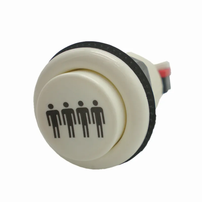 

1PCS P1 P2 P3 P4 America Style Round Push Button With High Quality Microswitch For DIY Arcade Game