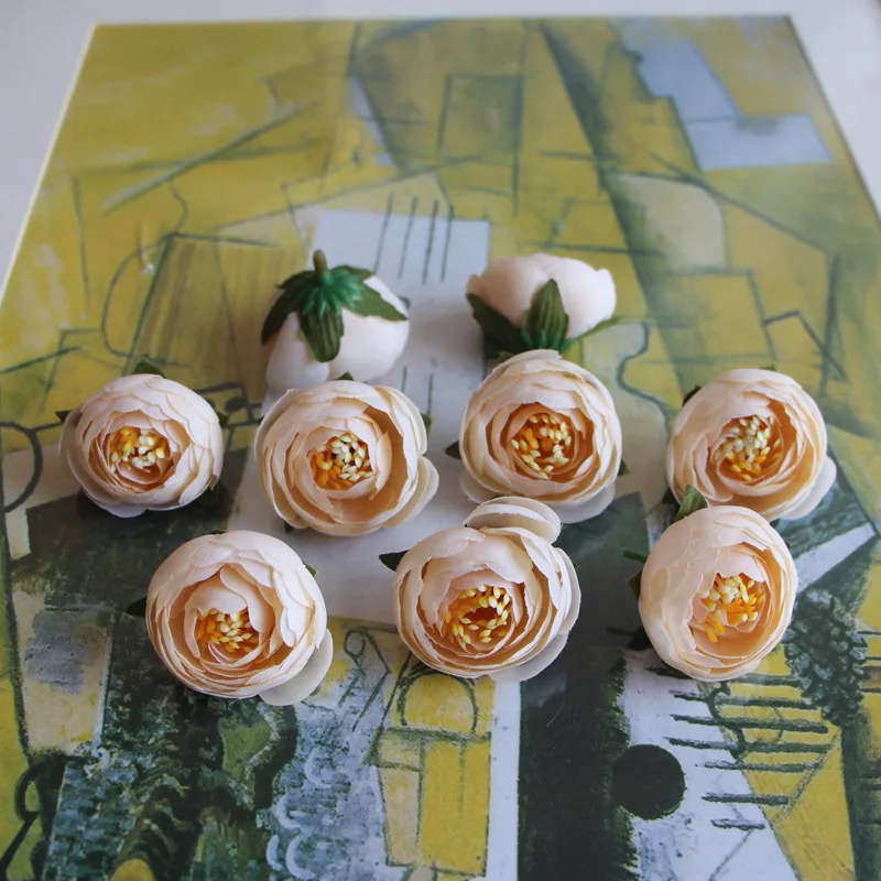 SPR 200 шт./лот бутоны для чайной розы цветочные головки букет невесты сделай сам