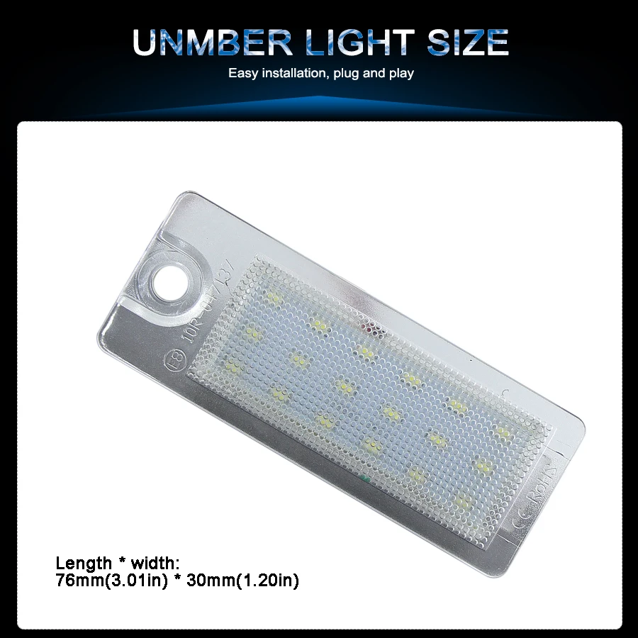 For Volvo V701 XC701 S60 S80 XC90 Car/AUTO LED CANBUS No Error Number License Plate lamp light Hyper Flash White 6000k @12V | Автомобили и