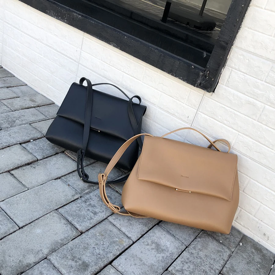 Causal Totes Bags Women Large Capacity Handbags PU Shoulder Messenger Bag Female Retro Daily Lady Elegant | Багаж и сумки