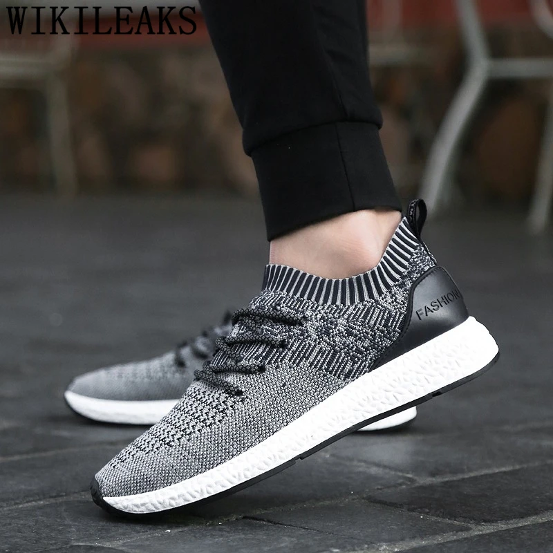 Кроссовки мужские сетчатые дышащие повседневная обувь черные лето 2022 | Обувь