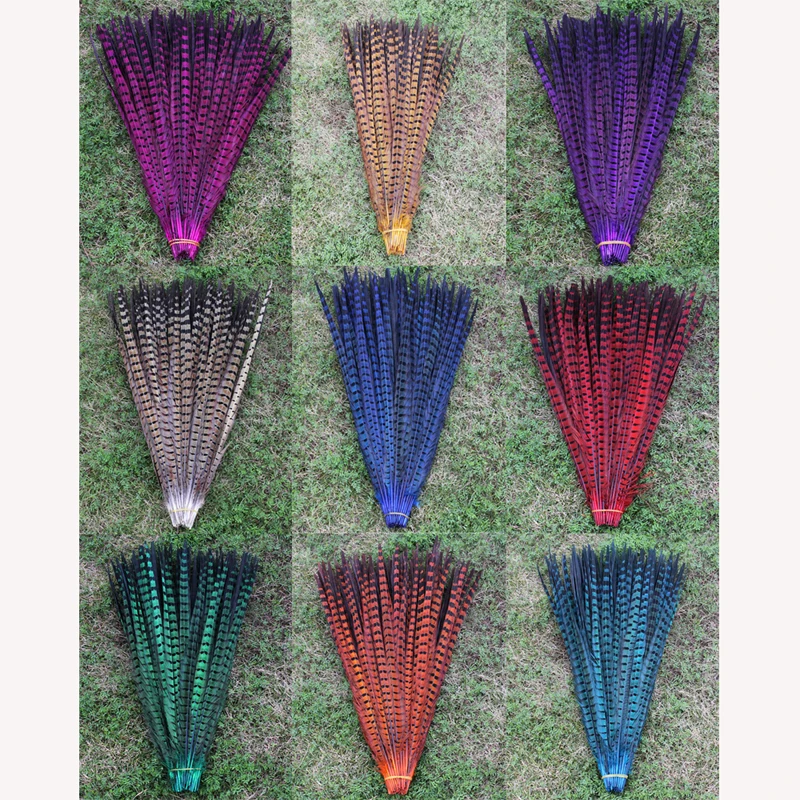 

50 root sell beautiful pheasant feather multicoloured select 40-45cm16-18 inch wedding decorate