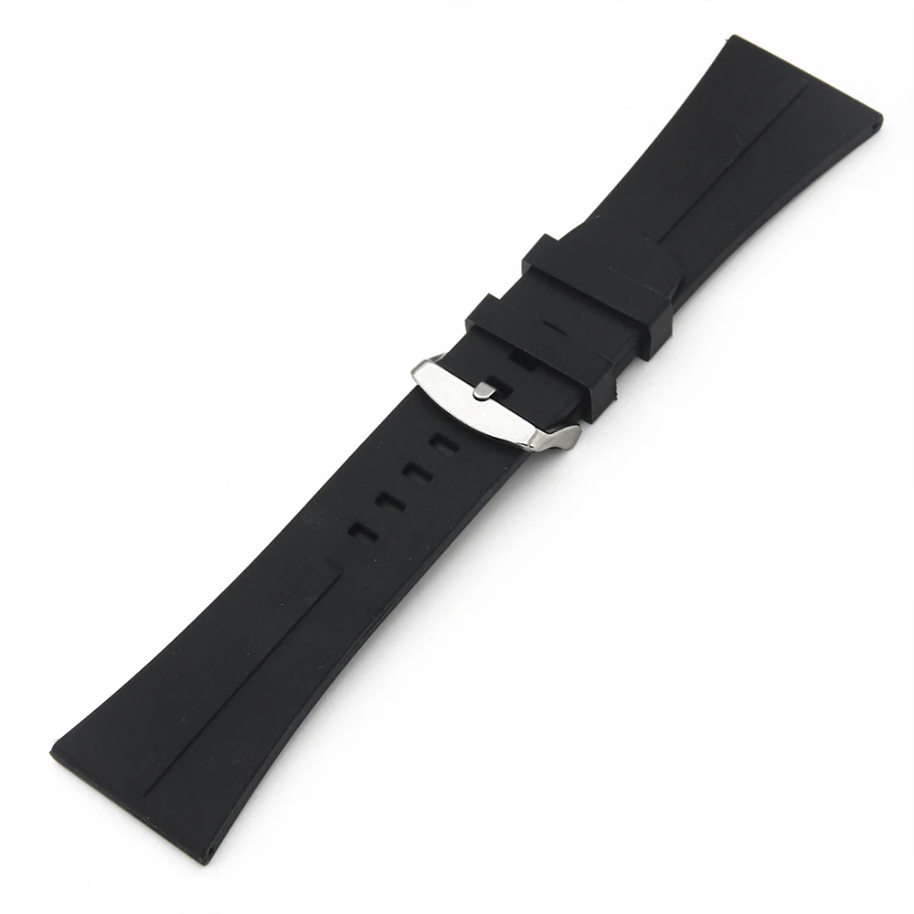 Ремешок для часов из силиконовой резины 30 мм шпилька нержавеющей стали