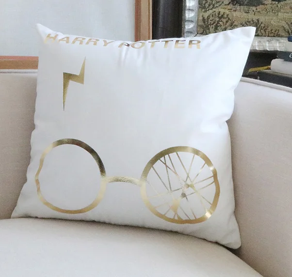 3 Potter Bronzing Чехлы для подушек 7 стилей с геометрическим логотипом подушки 45X45 см украшения для спальни дивана - Цвет: 3