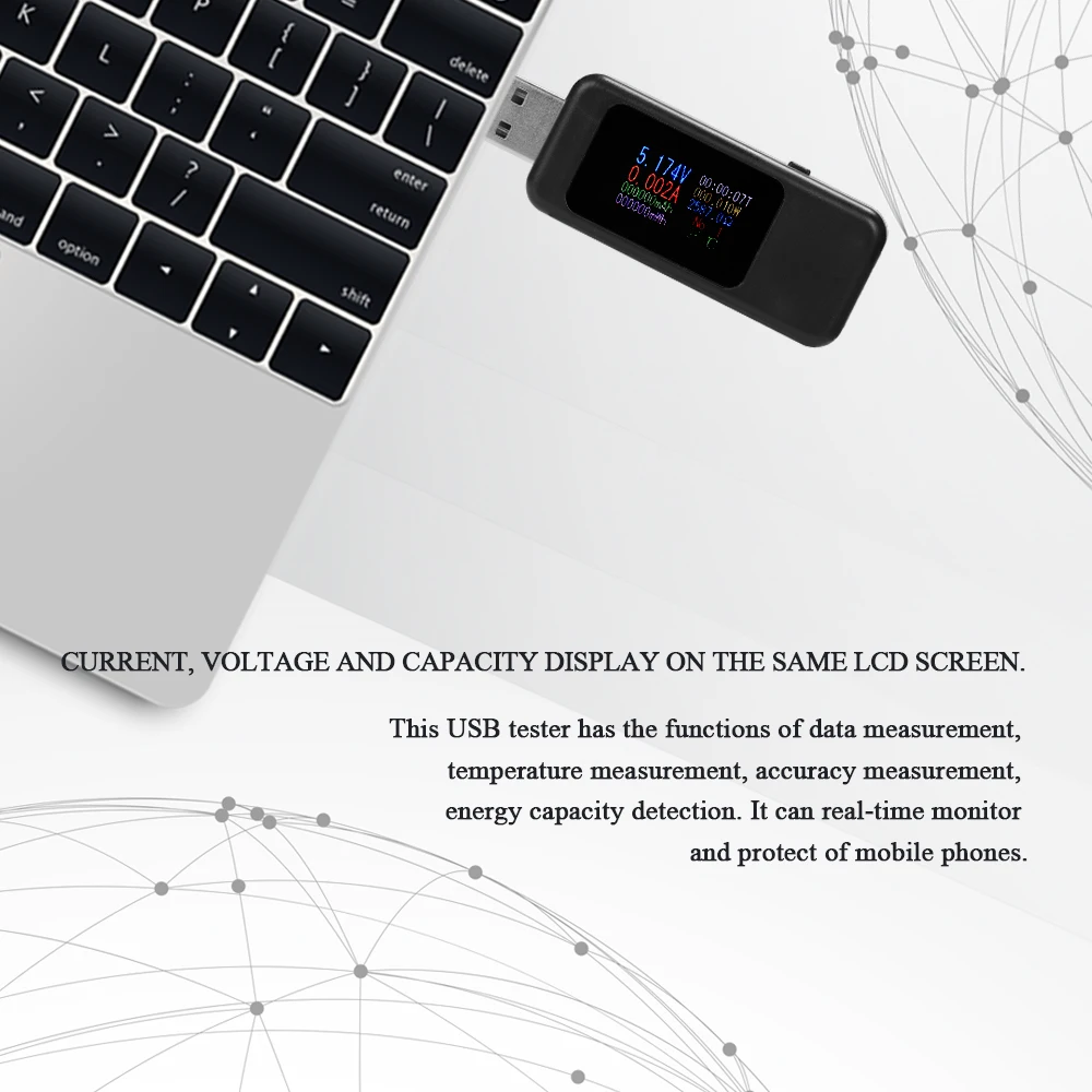 Цифровой мини вольтметр 4 30 в USB тестер напряжения индикатор Тока измеритель