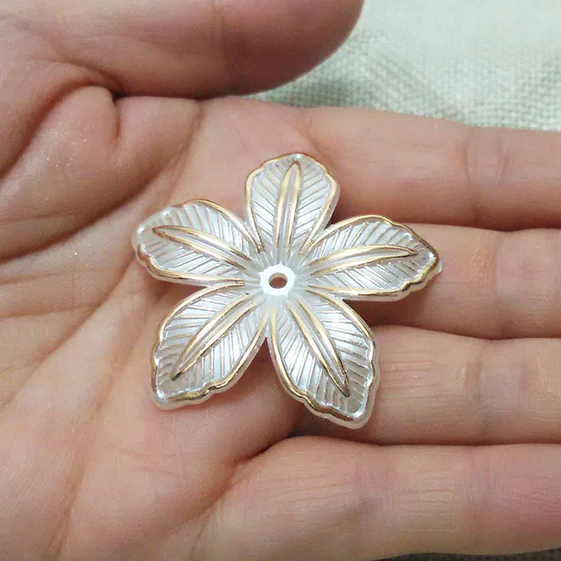 Брошь в форме цветка с отверстием основа для кабошона ожерелье искусственным