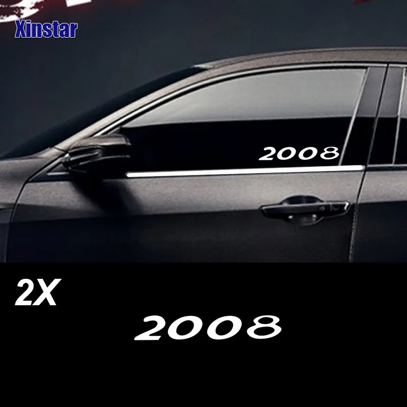 Наклейки на автомобильные окна 2 шт. наклейки для Peugeot 106 206 208 306 308 508 2008 3008 |