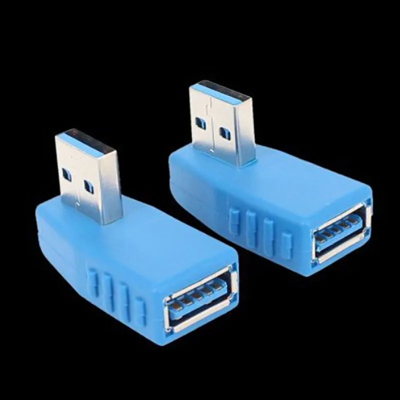 1 шт. Новый 90 градусов левый правый угловой USB 3 0 A адаптер Папа-мама разъем для