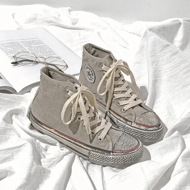 khaki 8068 Новое поступление; модная женская парусиновая обувь; коллекция года; сезон весна; женские повседневные кроссовки на шнуровке с граффити; удобная женская обувь для отдыха - Цвет: khaki 8068