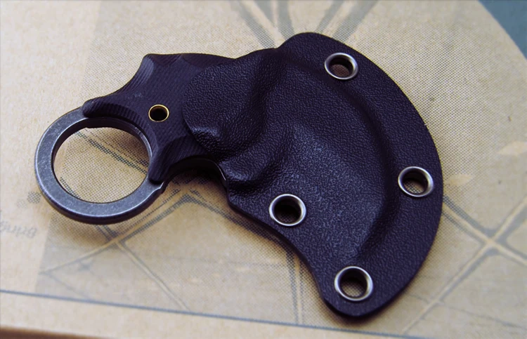 Мини EDC karambit 60HRC камень мыть к оболочка тактический AUS8 лезвие G10 инструмент