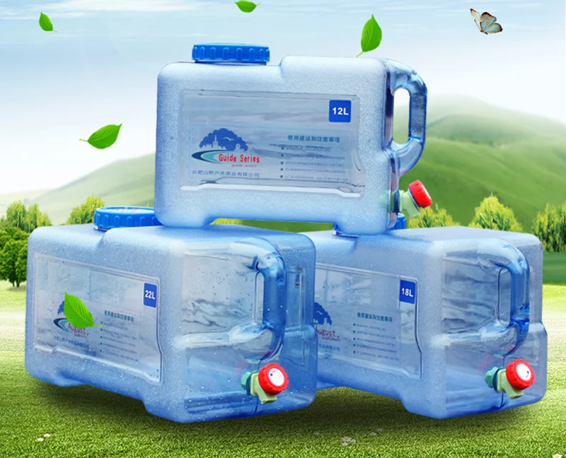 Outdoor5L 8L12L15L18L ведро для воды Пищевой ПК резервуар для воды на открытом воздухе походные аксессуары для кемпинга контейнер для воды с краном