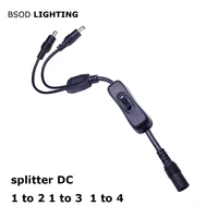 bsod connector dc splittler with switch female to male 1 to 2 3 4 extansion cable 5 52 1 no welding for led light camera cctv