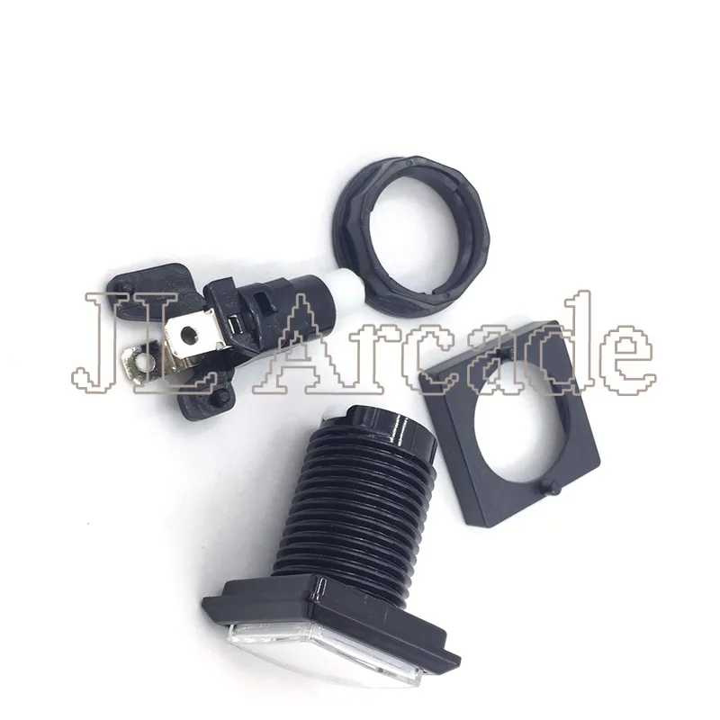 1 шт. 33 мм квадратная аркадная Кнопка Светодиодный световая кнопка с