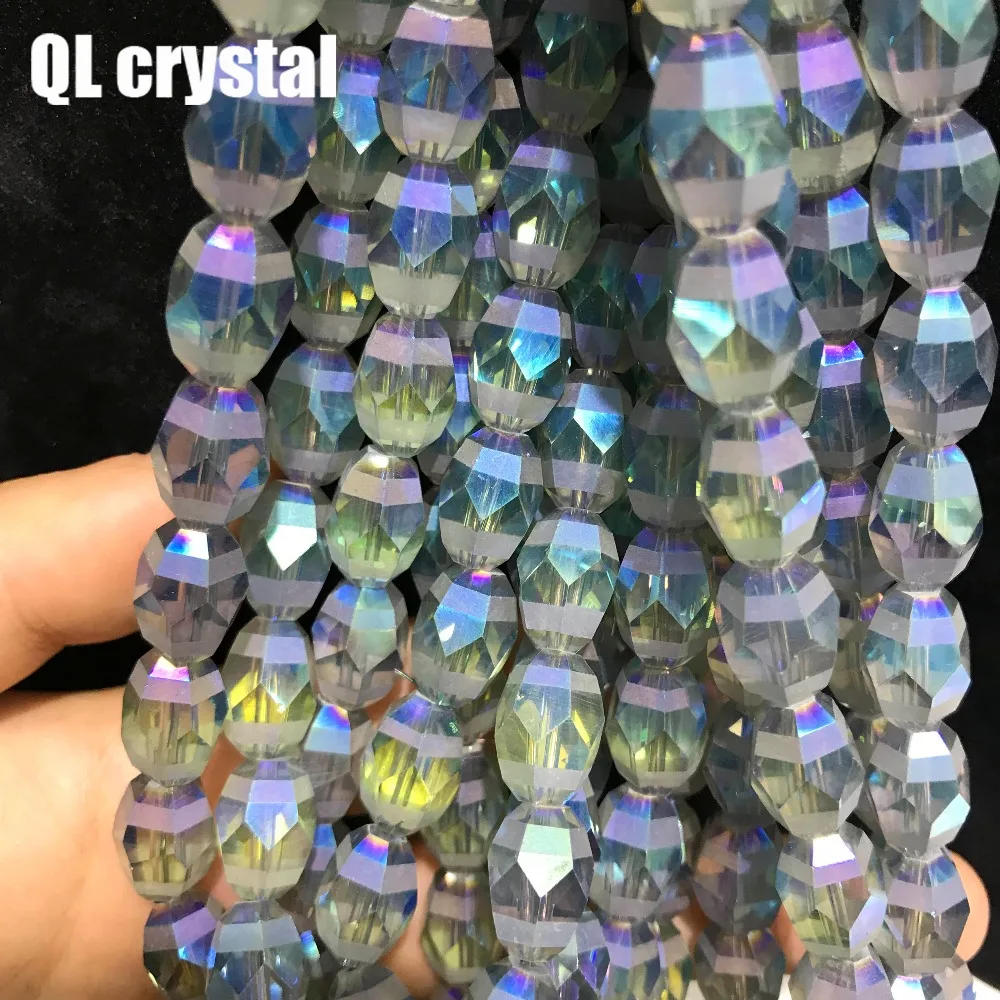 50pcs 10x14mm Bicone Austria Crystal beads Charm loose spacer Beads DIY Earrings necklace hadicraft bracelet jewelry | Дом и сад